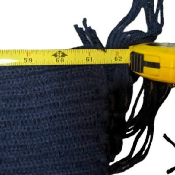 Navy Blue Scarf and Matching Hat One Size Fits Most - Picture 9 of 9